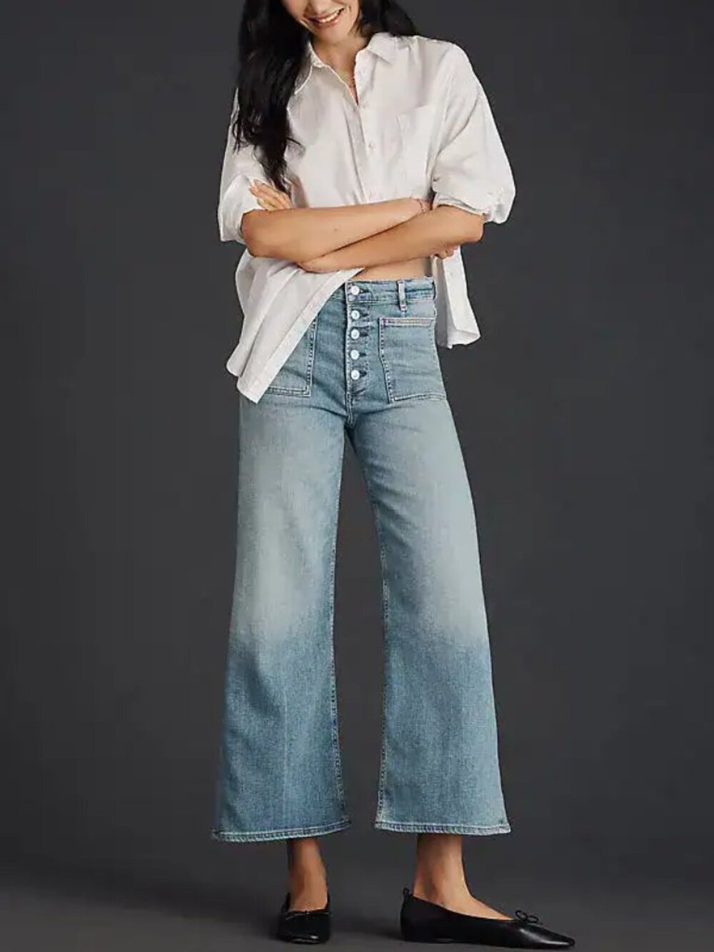 NWT Citizens of Humanity Lyra High-Rise Crop Wide Leg Jeans Splendor 30